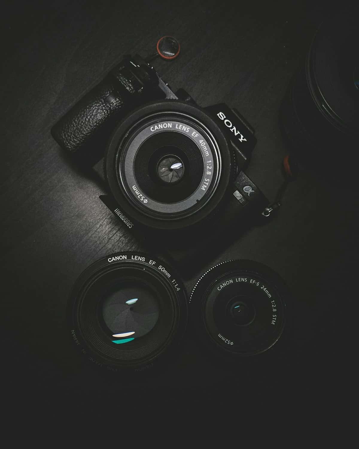 Professional camera and lenses for short-form video production