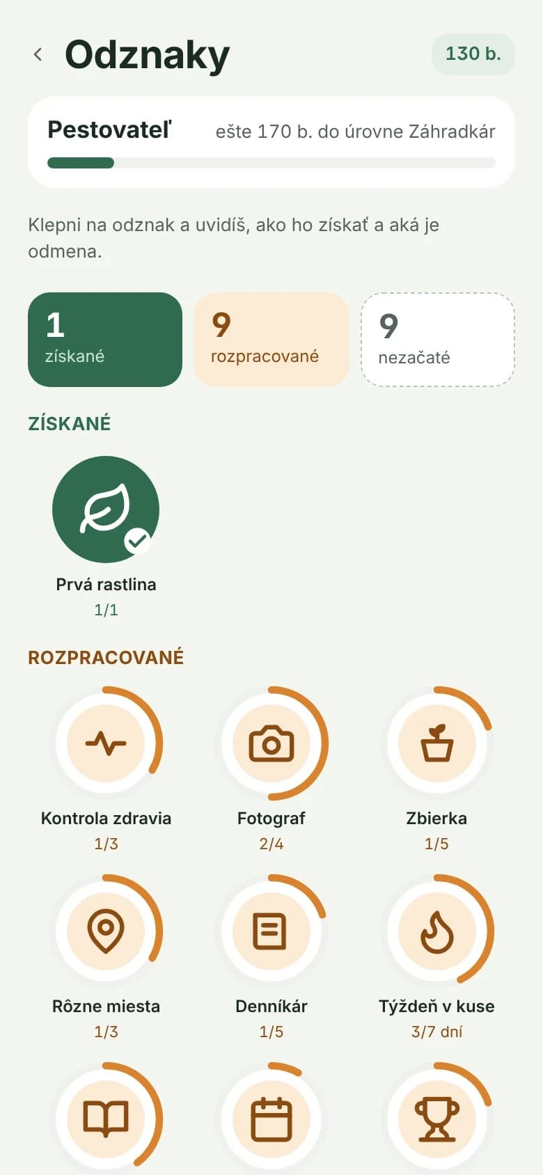 Návrh odznaků Flori.