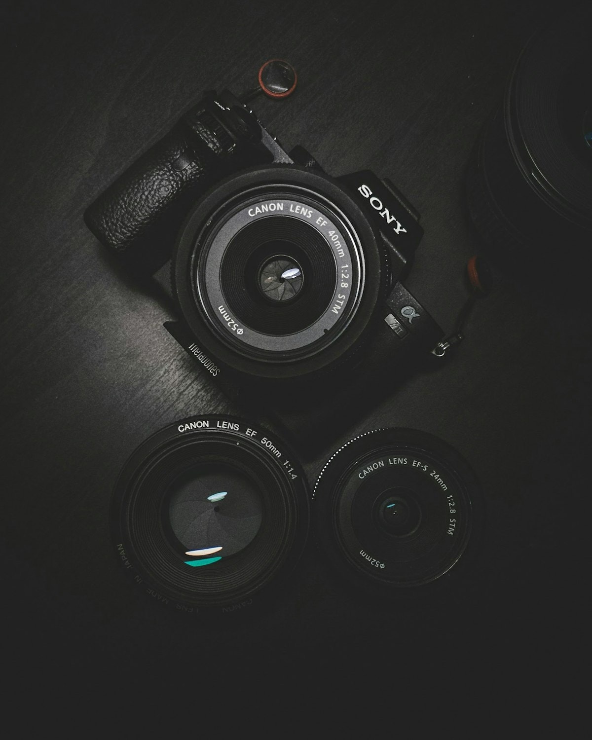 Professional camera and lenses for short-form video production