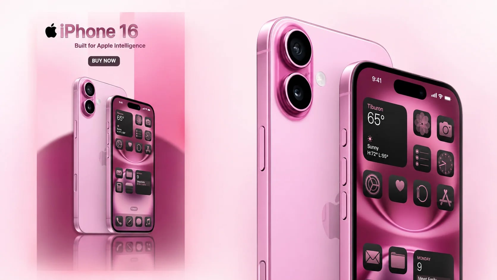 Vertical smartphone product visual with strong typography
